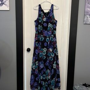 Black floral maxi dress by Jessica London. Size 24